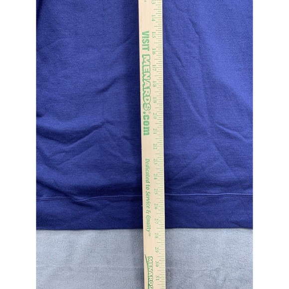 The Nope Face Hoodie Mens Size XL Blue Pockets Athleisure Whimsical Funny - Picture 9 of 16